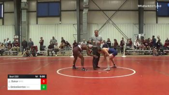 157 lbs Consolation - Jordan Baker, Springfield vs Izaiah DelosSantos, New England College