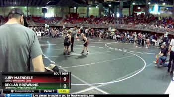 140 lbs Round 1 - Declan Browning, Cenntinal Wrestling Club vs Jury Maendele, Cozad Wrestling Club