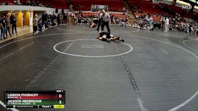 110 lbs Round 2 (8 Team) - Jackson Niederkohr, CP Wrestling Academy vs Landon Pivorachy, Rogue WC