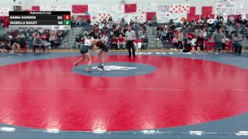 100 lbs Cons. Round 2 - Isabella Bailey, River Ridge vs Naima Harmon, Shelton (Girls)