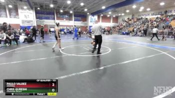 113 lbs Semifinal - Paulo Valdez, Hesperia vs Chris Qureshi, Fountain Valley