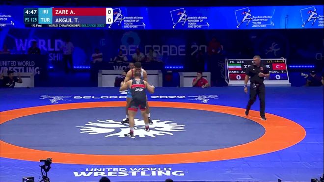125 kg 1/2 Final - Amir Hossein Abbas Zare, Iran vs Taha Akgul, Turkey