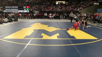 6A 120 lbs 1st Place Match - Brand`n Edstrom, Madison vs Justus Peregrina, Coeur D Alene