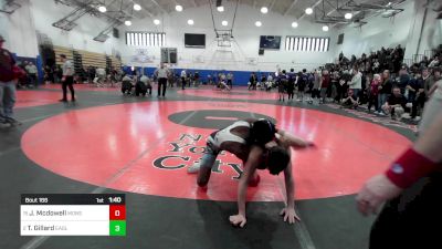 124 lbs Round Of 16 - Jake Mcdowell, Monsignor Farrell vs Tysun Gillard, Eagle Academy Bronx-PSAL