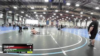 92 lbs Rd# 8- 12:30pm Saturday Final Pool - Tyler Sweet, Cali Red vs Cache Williams, Oklahoma Elite
