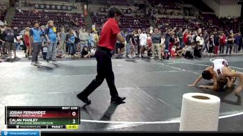 110 lbs Semifinal - Josiah Fernandez, Widefield Wrestling Club vs Calan Manley, Team Grind House Wrestling Club