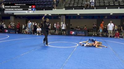 58 lbs 7th Place Match - Wyatt Schoettle, Roncalli Wrestling Foundation vs Theodore Fritinger, St. Gertrude Bulldogs Wrestling Club