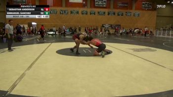 184 lbs Quarterfinal - Emmanuel Sanchez, Victor Valley College vs Sebastian Anderson, Palomar College