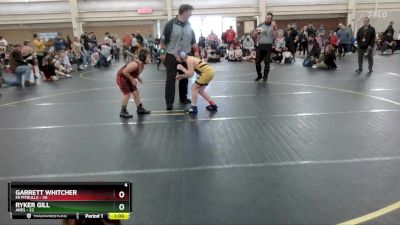 82 lbs Round 1 (6 Team) - Garrett Whitcher, MI Pitbulls vs Ryker Gill, Ares