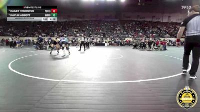 G5A-145 lbs Quarterfinal - Kaylin Abbott, Harrah-Girls vs Kailey Thornton, Poteau-Girls