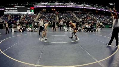 1A 120 lbs Cons. Semi - Kaiden Dahle, South Stanly High School vs Charlie Smith, Mount Airy High School