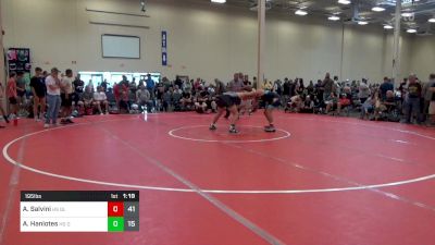 195 lbs Rr Rnd 2 - Anthony Salvini, HS Gladiators vs Aris Haniotes, HS OMP