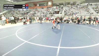 100 lbs 1st Place Match - Jacob Gambito, Scrap Yard Garage Wrestling vs Abel Estrada, Victory Wrestling-Central WA
