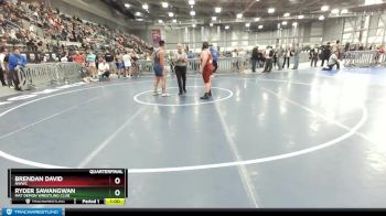 187 lbs Quarterfinal - Ryder Sawangwan, Mat Demon Wrestling Club vs Brendan David, NWWC