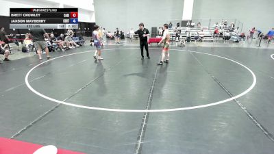 132 lbs Brett Crowley, California Silver vs Jaxson Mayberry, Kentucky
