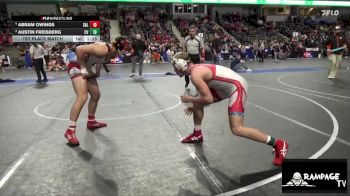 175 lbs 1st Place Match - Abram Owings, Salina vs Austin Freisberg, Caney Valley