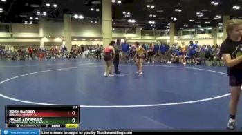 114 lbs Round 1 (10 Team) - Haley Zinninger, Charlie`s Angels- GA Black vs Zoey Barber, Nebraska Tsunami