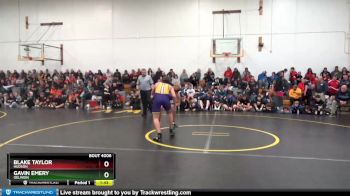 DIVISION 17 lbs Round 1 - Blake Taylor, Hudson vs Gavin Emery, Oelwein