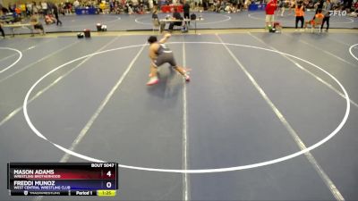 215 lbs Round 1 - Mason Adams, Wrestling Brotherhood vs Freddi Munoz, West Central Wrestling Club