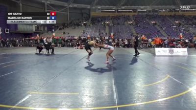 138 lbs Placement (4 Team) - Joy Cantu, King University vs Madeline Barton, Quincy