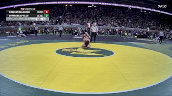 D4-120 lbs Champ. Round 1 - Cole Grollimund, St Louis vs Evan Stampfler, Delton Kellogg