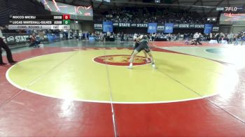 Boys 4A 165 lbs Cons. Round 2 - Lucas Whitehall-Gilkes, Auburn vs Rocco Miceli, Kentwood