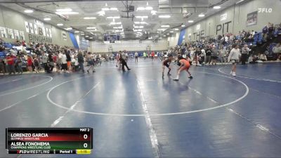 108 lbs Cons. Round 2 - Alsea Fonohema, Champions Wrestling Club vs Lorenzo Garcia, Olympus Wrestling