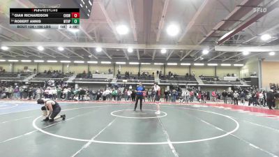190 lbs Round Of 16 - Gian Richardson, Cranston West vs Robert Annis, Mt. Hope