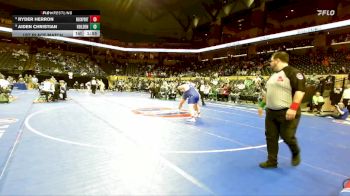 285 Class 1 lbs 1st Place Match - Ryder Herron, Rock Port vs Aiden Christian, Holden