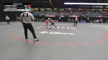 125 lbs Champ. Round 1 - 5 Angel Banda, Reinhardt vs Robert Albert, Missouri Valley