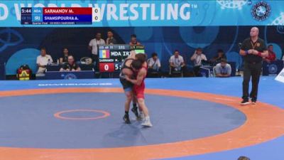 55 kg 1/4 Final - Maxim Sarmanov, Moldova vs Armin Shamsipourhaji, Iran