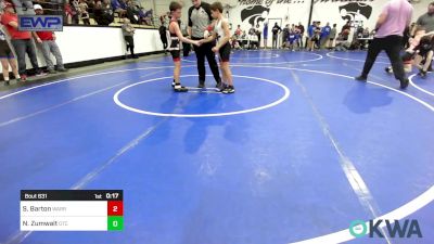 76 lbs Semifinal - Hunter Jackson, Locust Grove Youth Wrestling vs Laken Pack, Vian Wrestling Club