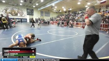 126 lbs Cons. Round 2 - Caleb Wheeler, Newport Harbor vs Cairo Plascencia, Central