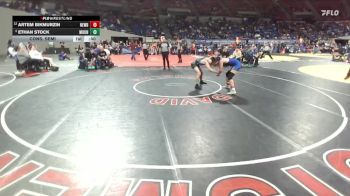 6A Boys 144 lbs Cons. Semi - Ethan Stock, Mountainside Boys vs Artem Bikmurzin, Newberg Boys