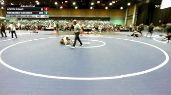 113 lbs Consi Of 32 #2 - Holten Crane, Bishop Kelly vs Forrester Warnock, Grandview