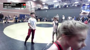 55 lbs Quarterfinal - Ryleigh Gorsline, TW Wrestling vs Indy Smith, Declo Stingers