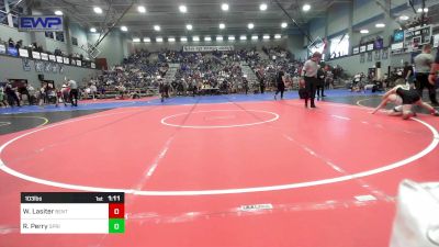 103 lbs Quarterfinal - Walker Lasiter, Bentonville Wrestling Club vs Remington Perry, Springdale Youth Wrestling Club