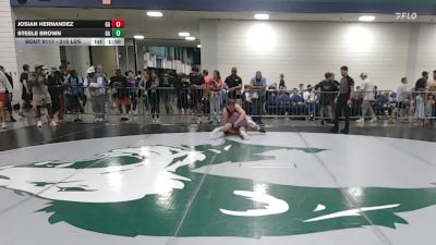 215 lbs Consi Of 32 #2 - Josian Hernandez, GA vs Steele Brown, GA