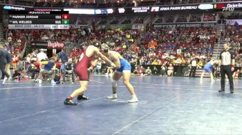 2A-215 lbs Cons. Round 2 - Parker Jordan, Oskaloosa vs Wil Welbes, Wahlert, Dubuque