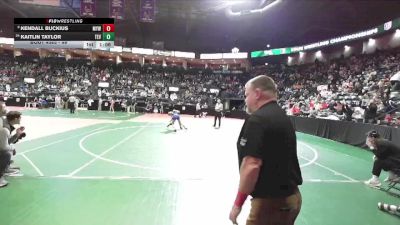 98 lbs Champ. Round 2 - Kaitlin Taylor, TEV1 vs Kendall Buckius, MYW1