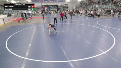 16U Girls - 110 lbs 7th Place Match - Amy Twait, Team Idaho Wrestling Club vs Ella Als, Riverhawk Wrestling Club