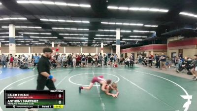 84 lbs Semifinal - Anthony Martinez, Mesquite Wrestling Club vs Caleb Frease, Wildcat Wrestling Club