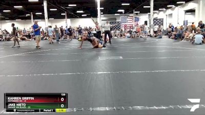 126 lbs Round 3 (4 Team) - Kamren Griffin, Outsiders WC vs Jake Nieto, Savage WA Black