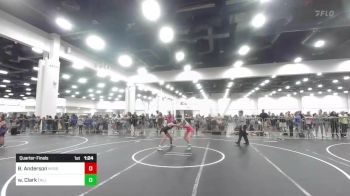 101 lbs Quarterfinal - Berkley Anderson, Nyssa Mat Club vs Willow Clark, Falls Academy