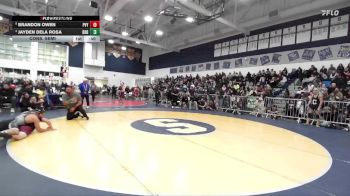 150 lbs Cons. Semi - Brandon Owen, Paloma Valley vs Jayden Dela Rosa, Burbank