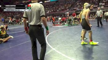 3A-138 lbs Cons. Round 5 - Aidyn Roman, Cedar Rapids Kennedy vs Owen Duffek, Lewis Central