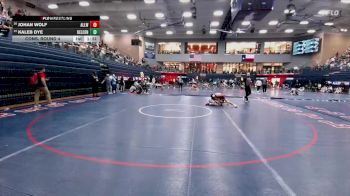 138 lbs Cons. Round 4 - Kaleb Dye, Keller Central vs Johan Wolf, Allen White