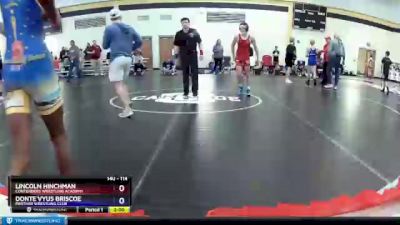 114 lbs Semifinal - Lincoln Hinchman, Contenders Wrestling Academy vs Donte`Vyus Briscoe, Panther Wrestling Club