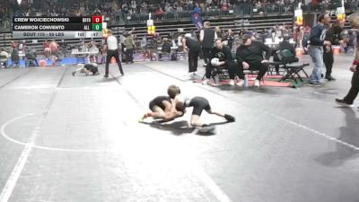 55 lbs Consi Of 16 #2 - Crew Wojciechowski, Bayonne vs Cameron Convento, All I See Is Gold Academy