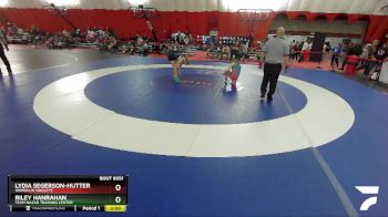 122-127 lbs Round 5 - Lydia Segerson-Hutter, Women In Singlets vs Riley Hanrahan, Team Nazar Training Center